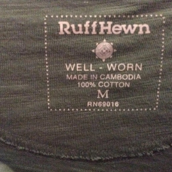 LOT OF 2 MENS POLO SHIRTS RUFF HEWN GREEN ST JOHNS BAY GRAY BLUE STRIPE SZ MED - Picture 3 of 4